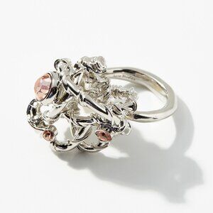 BNWT AW23 ACNE STUDIOS SCULPTURED CRYSTAL RING M